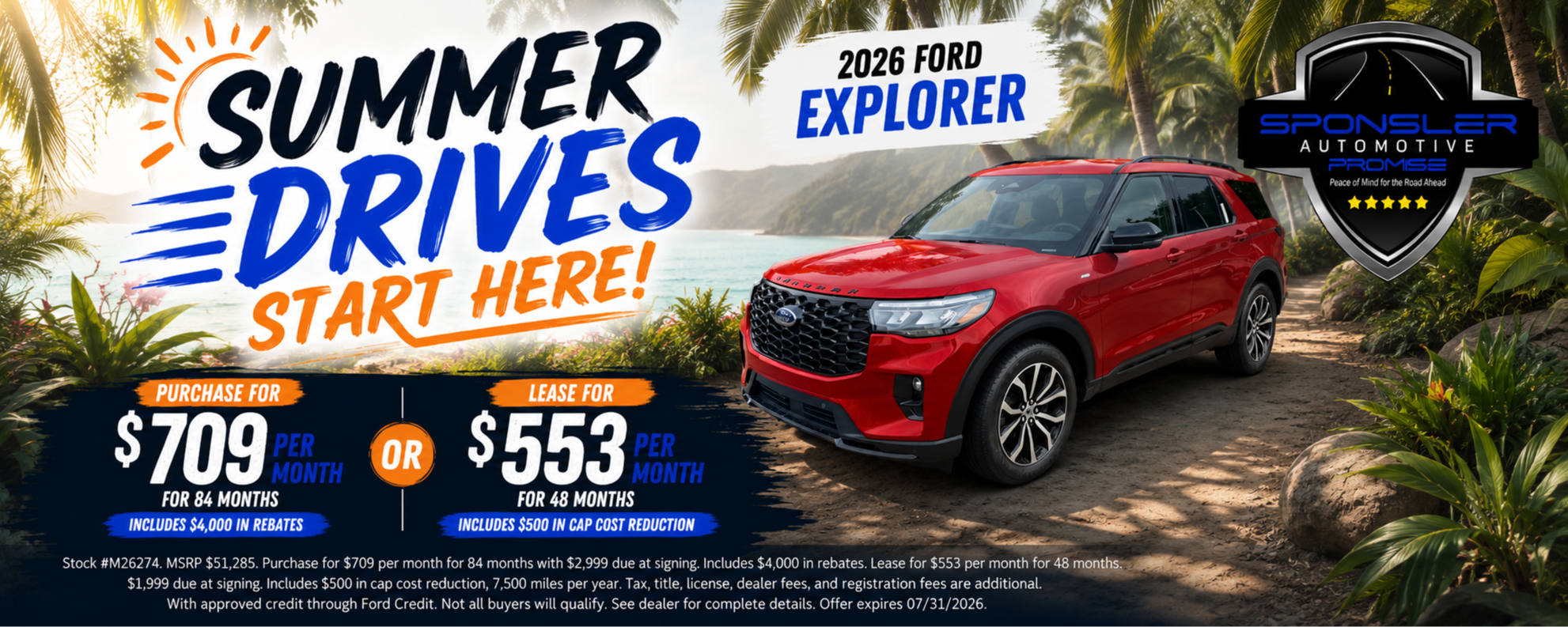 Ford Explorer Specials